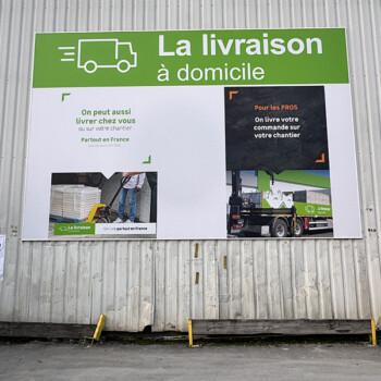 Bâche tendue sur cadre aluminium Impression numérique : Bâche tendue sur cadre aluminium