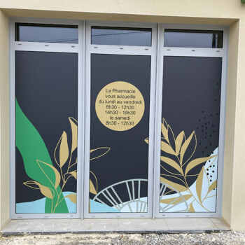 Décoration de vitrine Vitrophanie : Décoration de vitrine