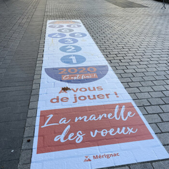 Sticker au sol évènementiel Impression numérique : Sticker au sol évènementiel