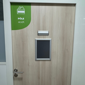 Signalétique porte de bureau Signalétique porte de bureau
