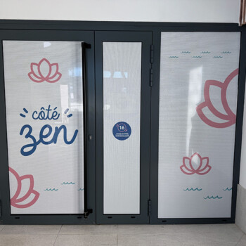 Décoration porte Vitrophanie - Décoration porte